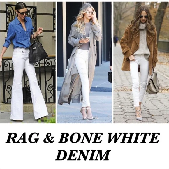 Rag&Bone White Denim Skinny Jeans NWT - Picture 10 of 10